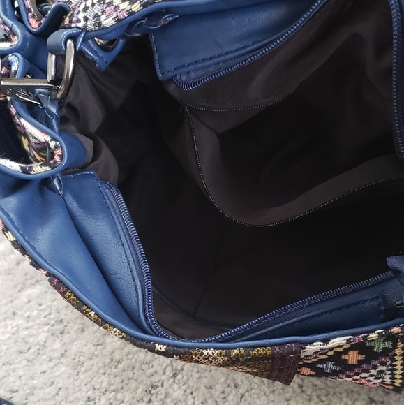 Multi color tribal ethnic duffle purse bag - Picture 5 of 5